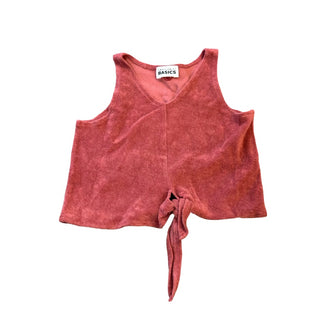 Smallable Basics Pink rust terry cloth tank top, 8 years