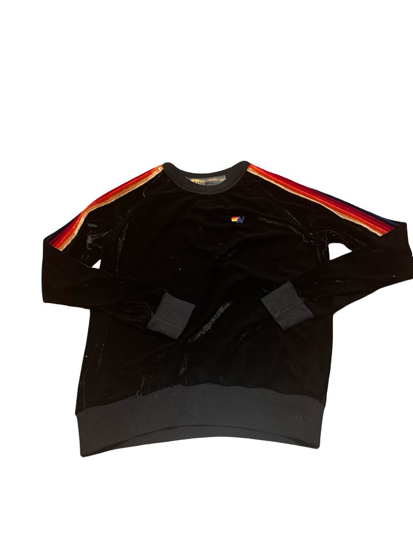 Aviator Nation velour crewneck, womens xs