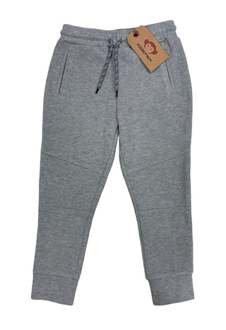 Appaman Grey Seamed Waffle Knit Drawstring Sweatpants, 6 years