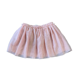 H&M Pink w/gold polka dots tulle skirt, 3-4 years