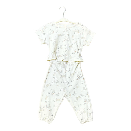 Quincy Mae Jersey tee and pant set new with tags, 3-6 months