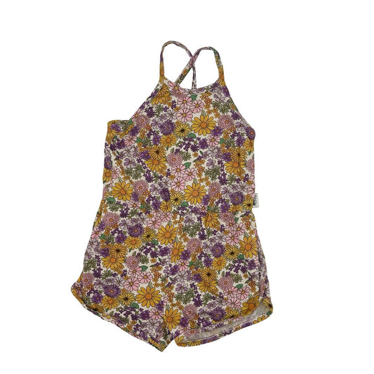 Hundred Pieces floral short romper, 6 years