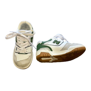 New Balance White and Green 550, 11 little kid