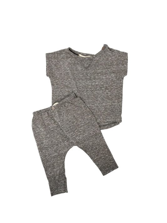 1+ in the family Heather grey set, 3 months