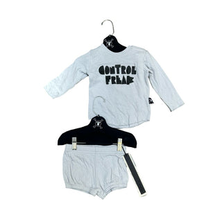 Nununu Long sleeve top and short set new with tags, 6-12 months