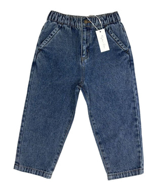 Rylee + Cru Wide Leg Blue Jeans, 4-5 years