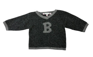 Bonpoint Wool Knit Sweater with B Logo , 12 months