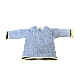 Jacadi Blue cable-knit cotton sweater w/trim, 6 months