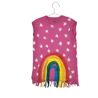 Stella McCartney star and rainbow tshirt dress, 6 Years