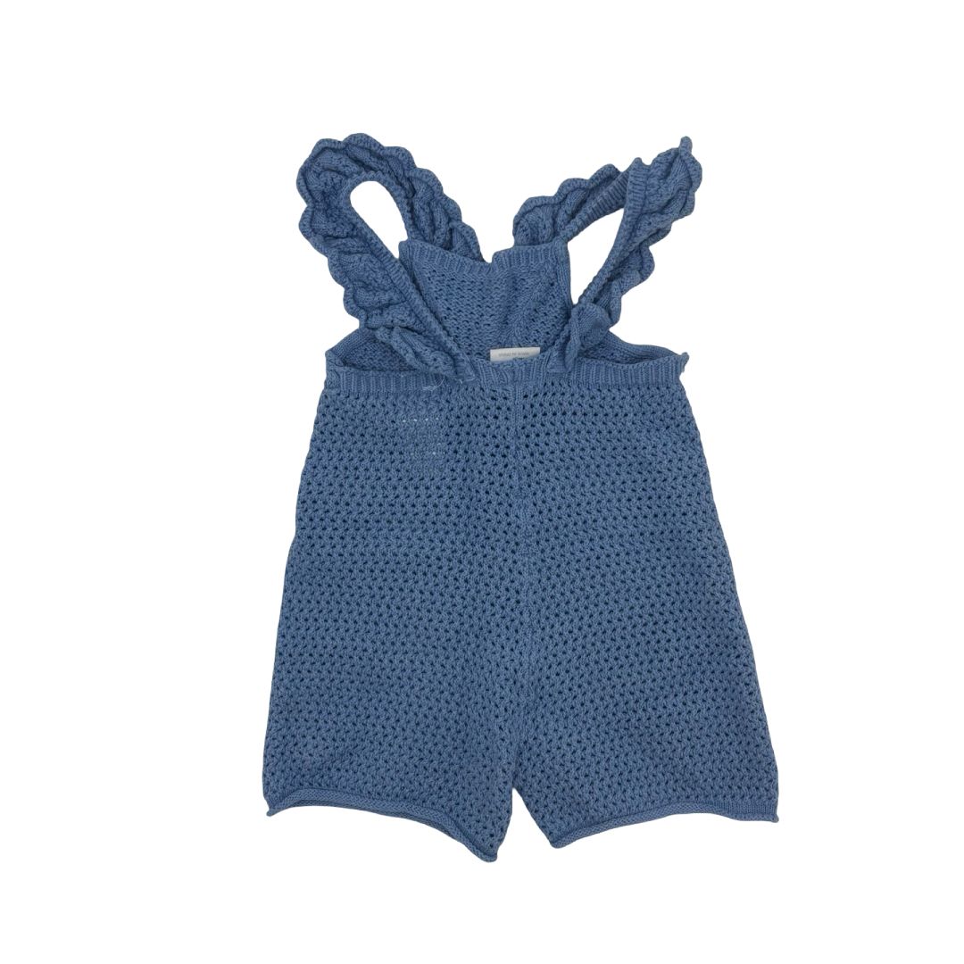 Zara Blue Knit Tank Romper, 3 years