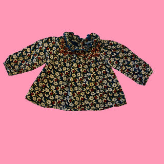 Bout'chou velour shirt, 12m