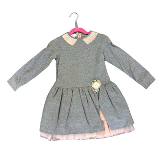 Petti grey w/pink tulle skirt dress, 4 years