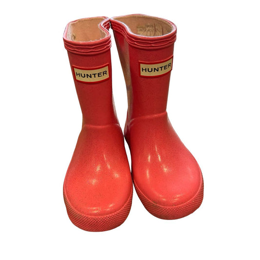 Hunter Hot Pink with Sparkles, 7 little kid