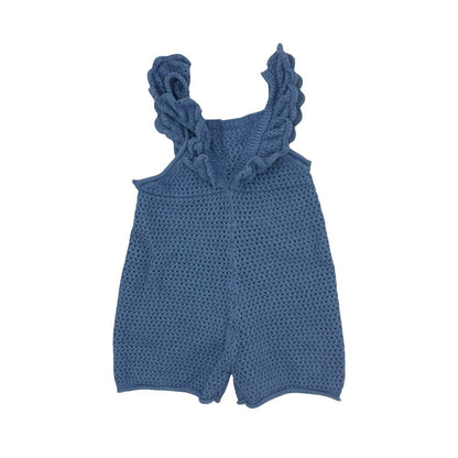 Zara Blue Knit Tank Romper, 3 years