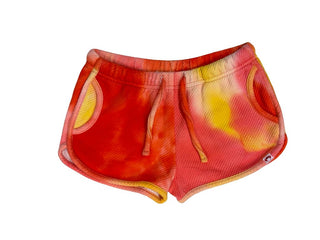 Appaman Orange and Yellow Tie Dye Shorts, 6 years
