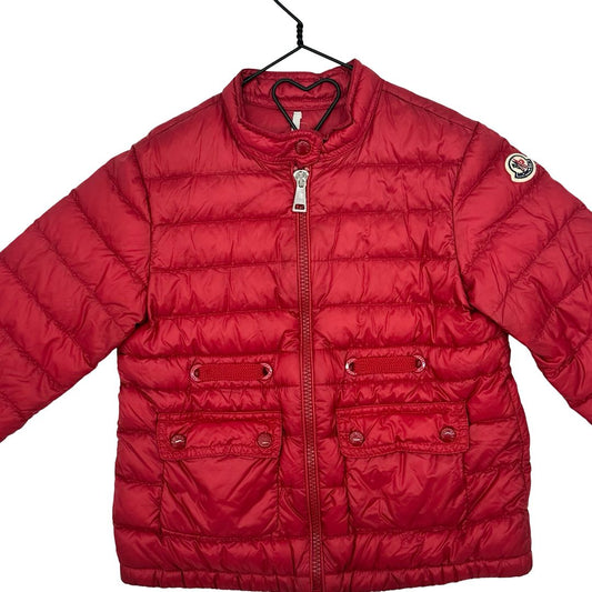 Moncler red jacket , 4 years