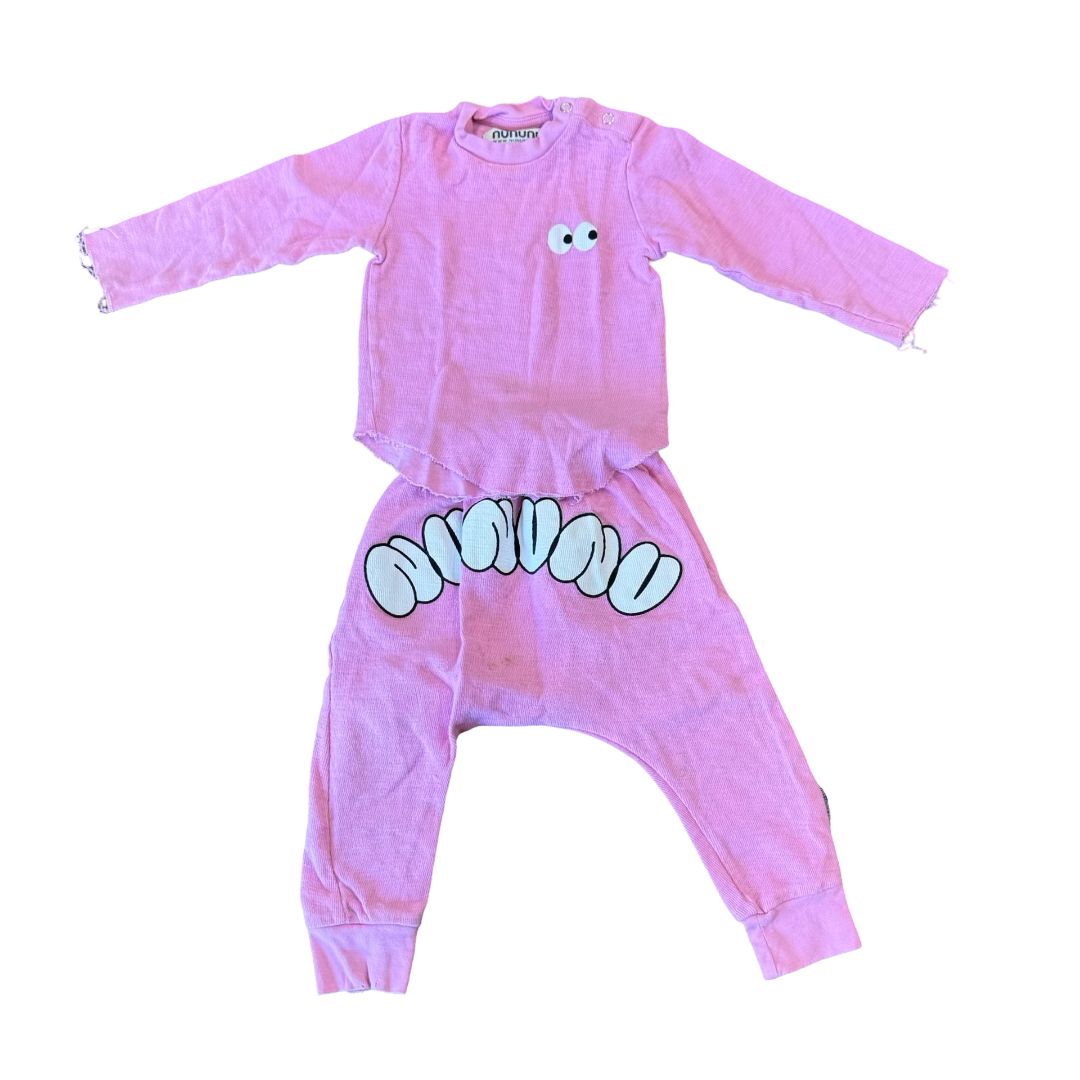 Nununu Long sleeve/pant set, 12-18 months