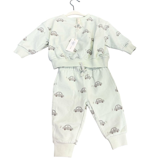 Quincy Mae Relaxed sweater set cars new with tags, 3-6 months