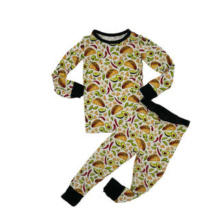 Monkeroos Bamboo taco pajamas, 2 years