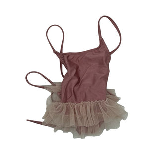 Nueces pink swim suit w/skirt, 24 months