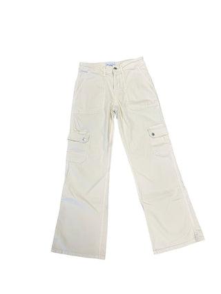 Zara white cargo jeans, 11-12 years
