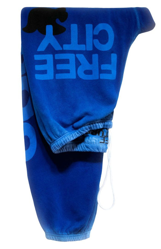 Free City lets go supervintage Og sweatpant electric blue, womens xs