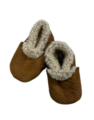 Kina Shearling Crib Moccasin Shoes, newborn