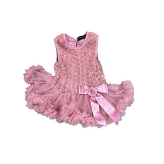 Olivia Rose Pink Floral Dress, 6-12 months