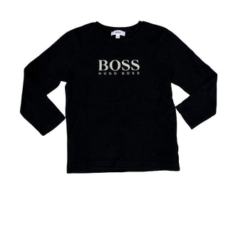 Hugo Boss Black Longsleeve Tee with Logo, 4 years