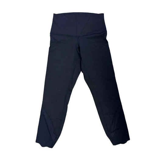 Lululemon Black Capri Leggings with Ankle Design, 6