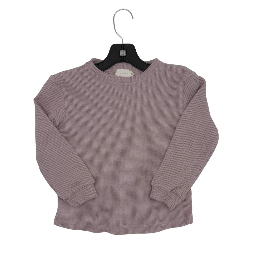 Mikki Rae Little Ones Purple Waffle Long Sleeve, 5 years