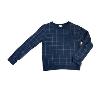 Splendid Blue Crew Neck with White Lines, 6 years