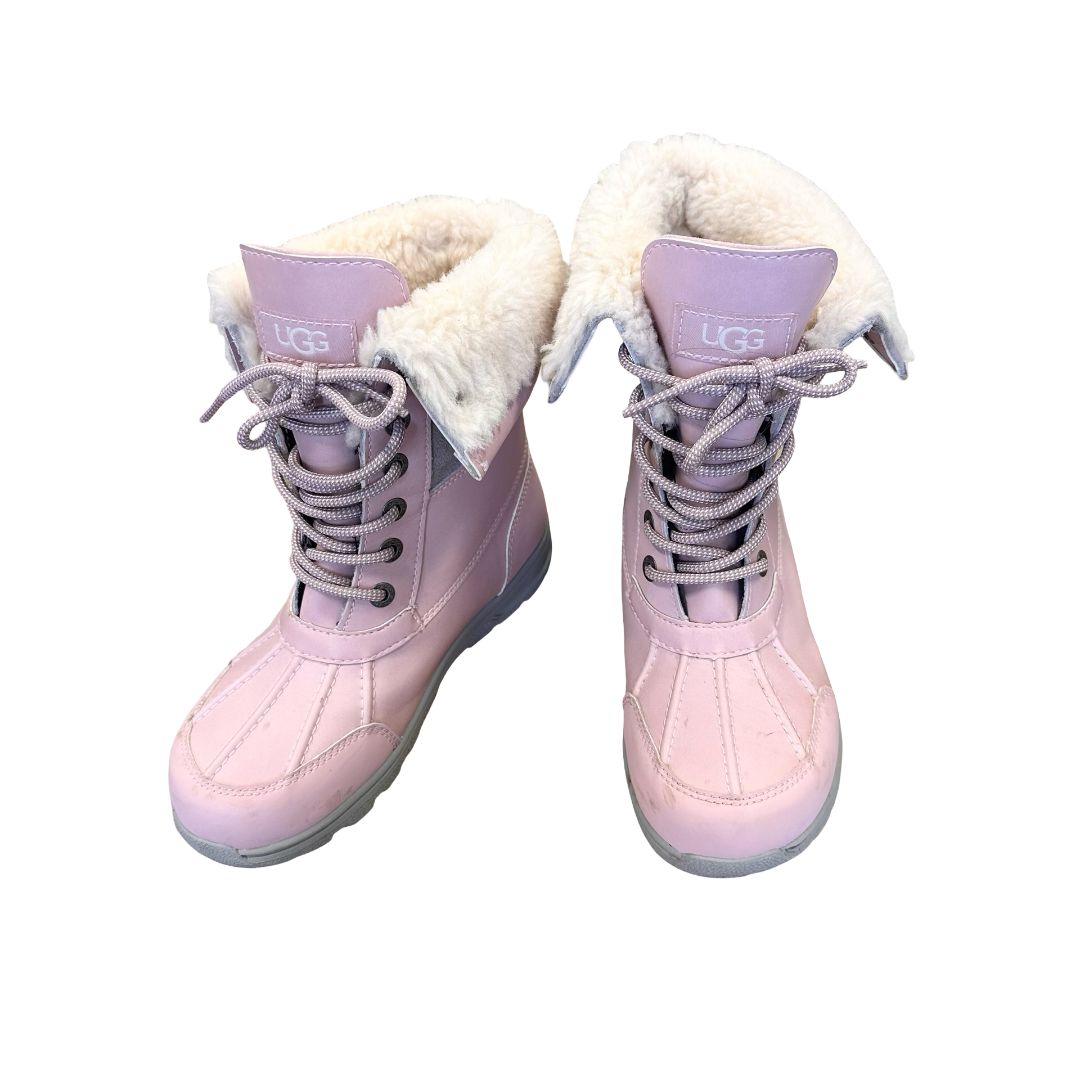 Uggs pink winter boots, 2 big kid