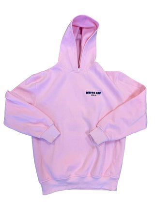 White Fox pink hoodie sweater, xs/xxs