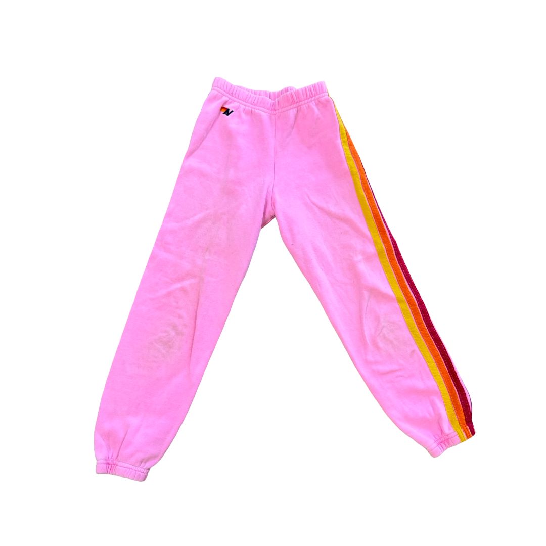 Aviator Nation Pink Sweatpants with Stripes, 10 years