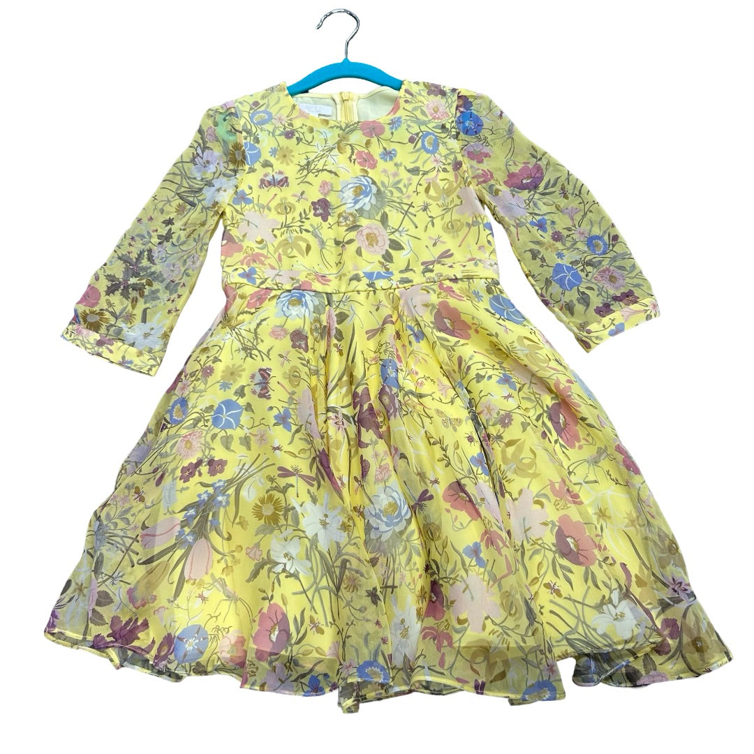 Gucci yellow floral dress, 6 Years
