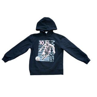 Messi Black Hooded Sweatshirt with Messi Soccer Logo, medium