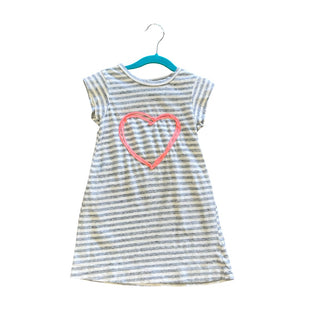 Joah Love Grey stripped dress w/heart, 3 years