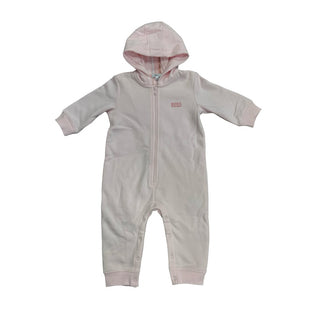 Hugo Boss Pink hooded play suit, 12 months