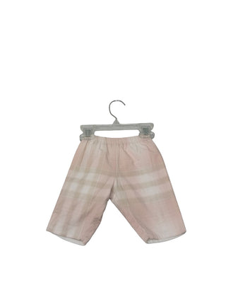 Burberry Plaid pink checker pants, 1 month