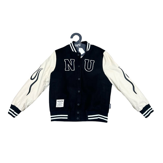 Nununu Sample black/white bomber jacket, 8-9 years