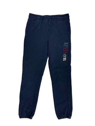 KITH Navy Blue Sweatpants with Multicoloured Logo, 12 years
