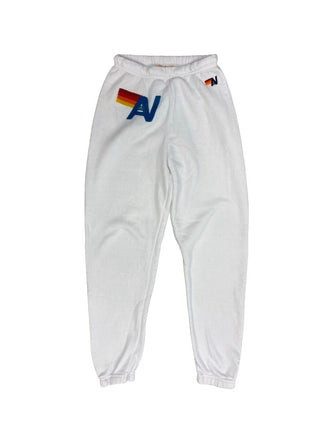 Aviator Nation White Sweatpants with Logo, xs womens