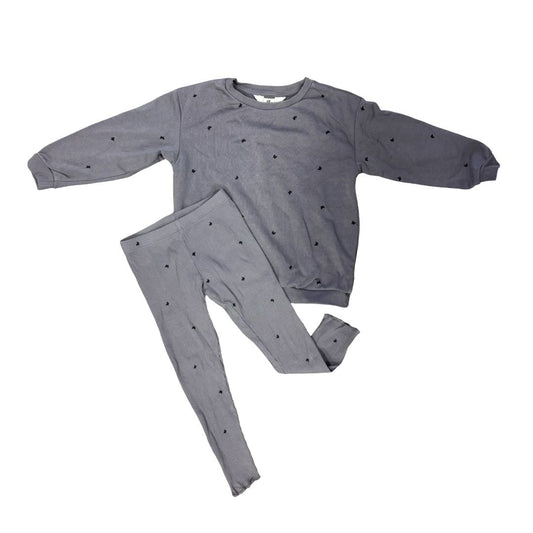 H&M Grey Long Sleeve with Legging Set, 4 years