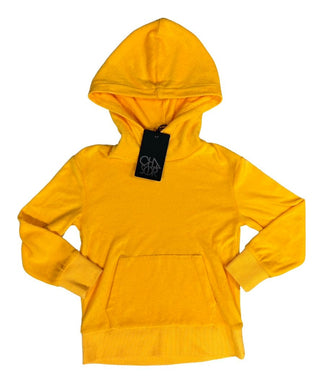 Chaser Yellow Terrycloth Hooded Sweatshirt, 5-6 years