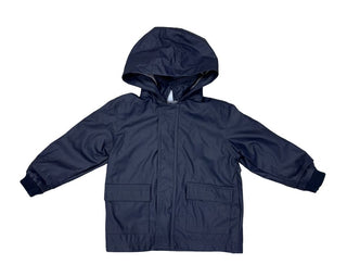 Petit Bateau Navy Blue Raincoat , 24 months