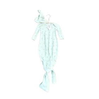Quincy Mae Knotted baby gown+ hat set new with tags, 3-6 months
