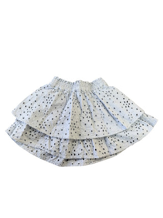 Rylee + Cru Antique blue eyelet skirt, 10 years