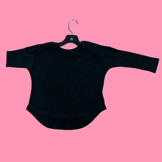 Ralph Lauren black waffle shirt, 3t