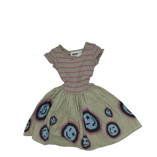 Molo tan/pink smile dress, 2-3 years